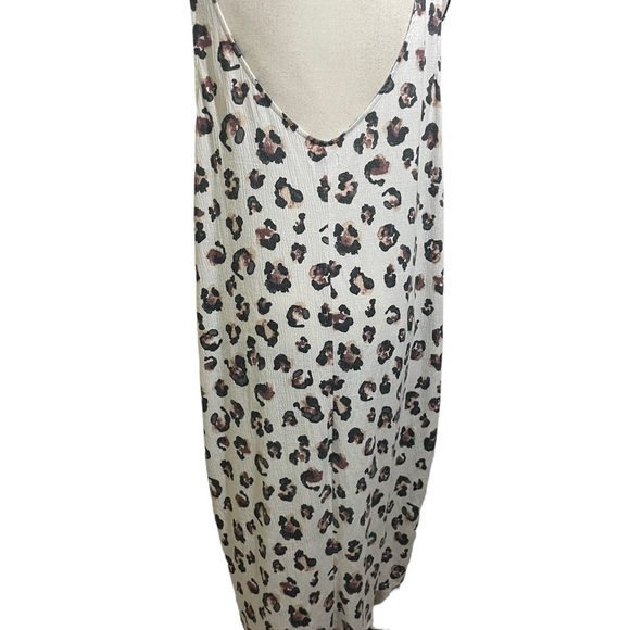 Nicole miller New York womens double Vneck leopard pullover midi dress3X… - Picture 5 of 10